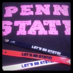 PENN STATE wristbands (pink, blue, white)